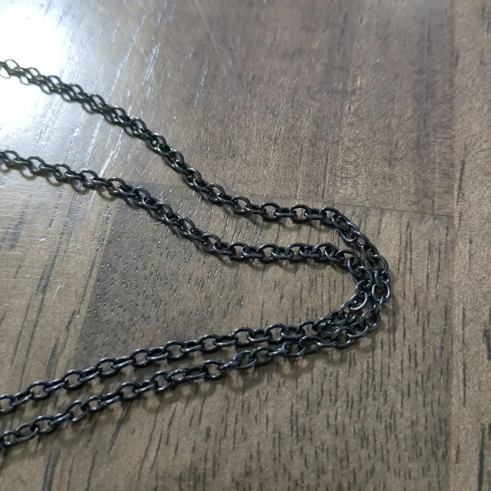 Pride Anchor nautical black color pendant and necklace Sam Smith sailors